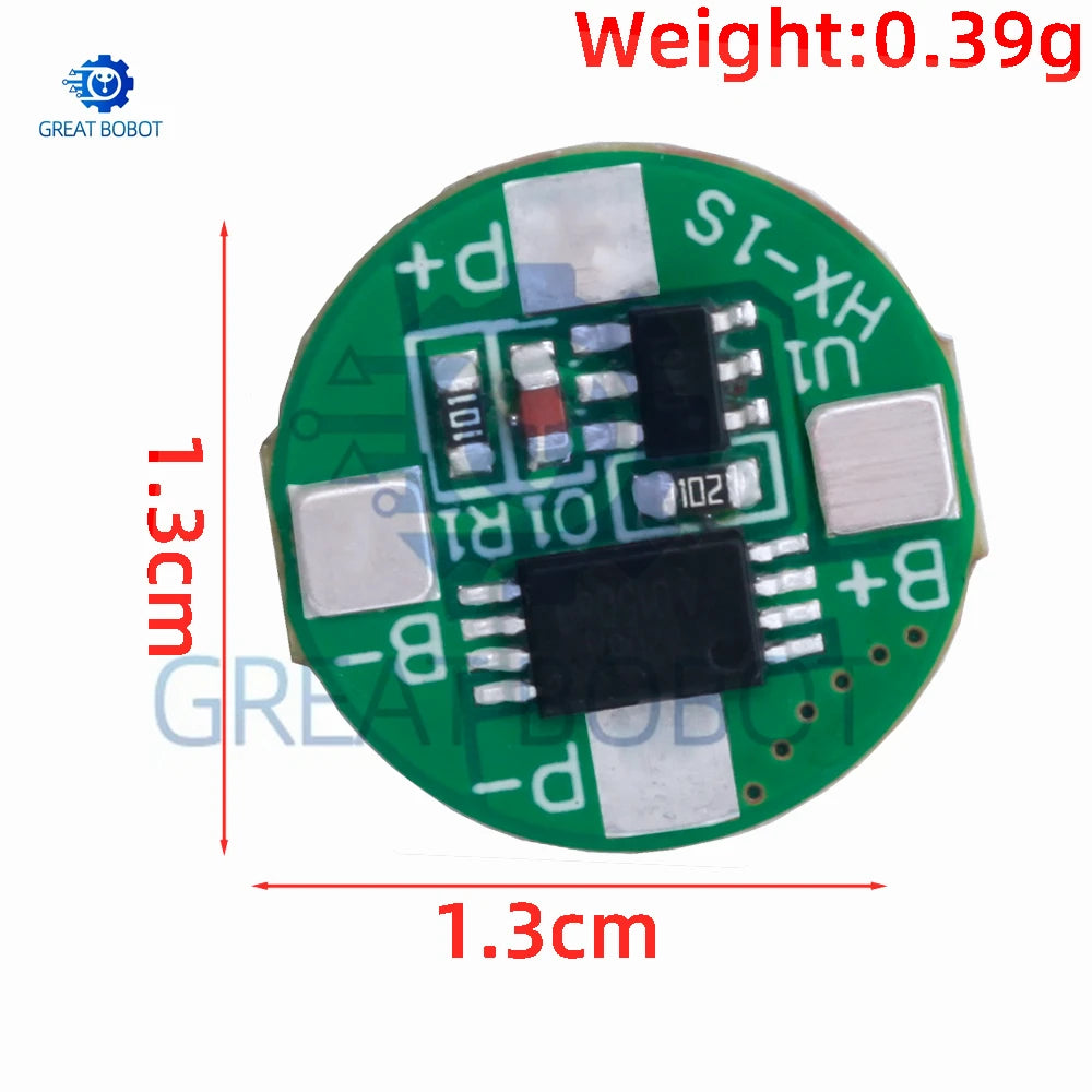1S 3.7V LiPo Battery Charger Board 2.5A with BMS Protection Module Battery Charger Module Axl