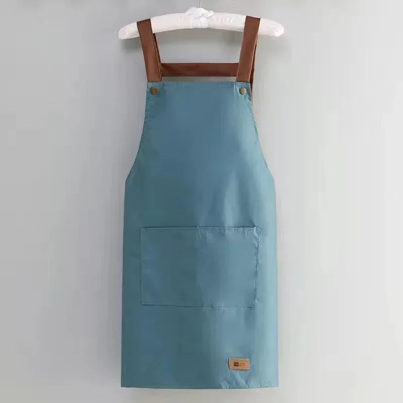 Waterproof Kitchen Apron with Large Pocket – Chef & Restaurant Kitchen Work Apron Axl Light green OneSize