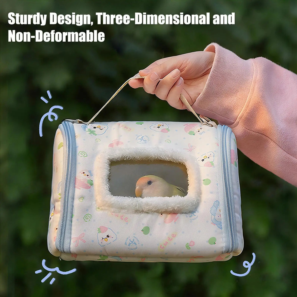 Portable Bird Travel Carrier – Insulated Parrot Bag Bird Travel Carrier Axl