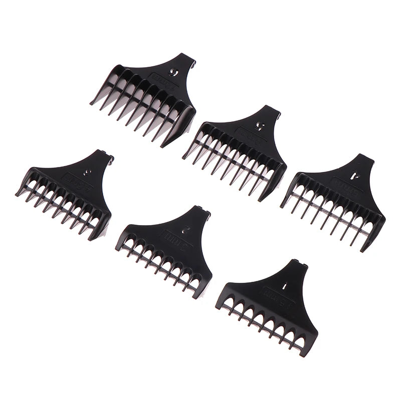 6-Pc Hair Trimmer Guide Comb Set – T9 Blade Guards 1.5–12mm Trimmer Guide Combs Axl