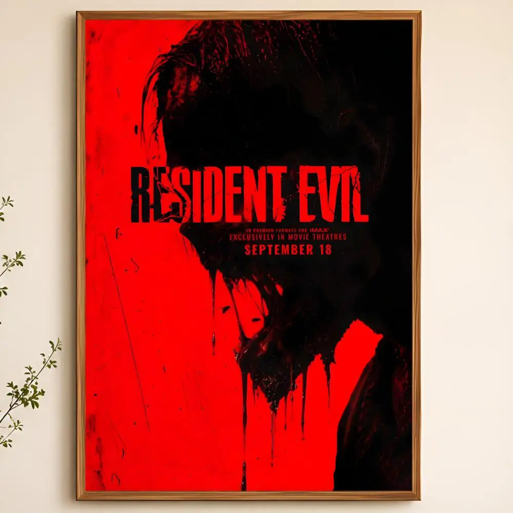 Resident Evil PVC Wall Poster – Peel & Stick HD Gaming Art Gaming Wall Poster Axl White29 40X50cmNoframe