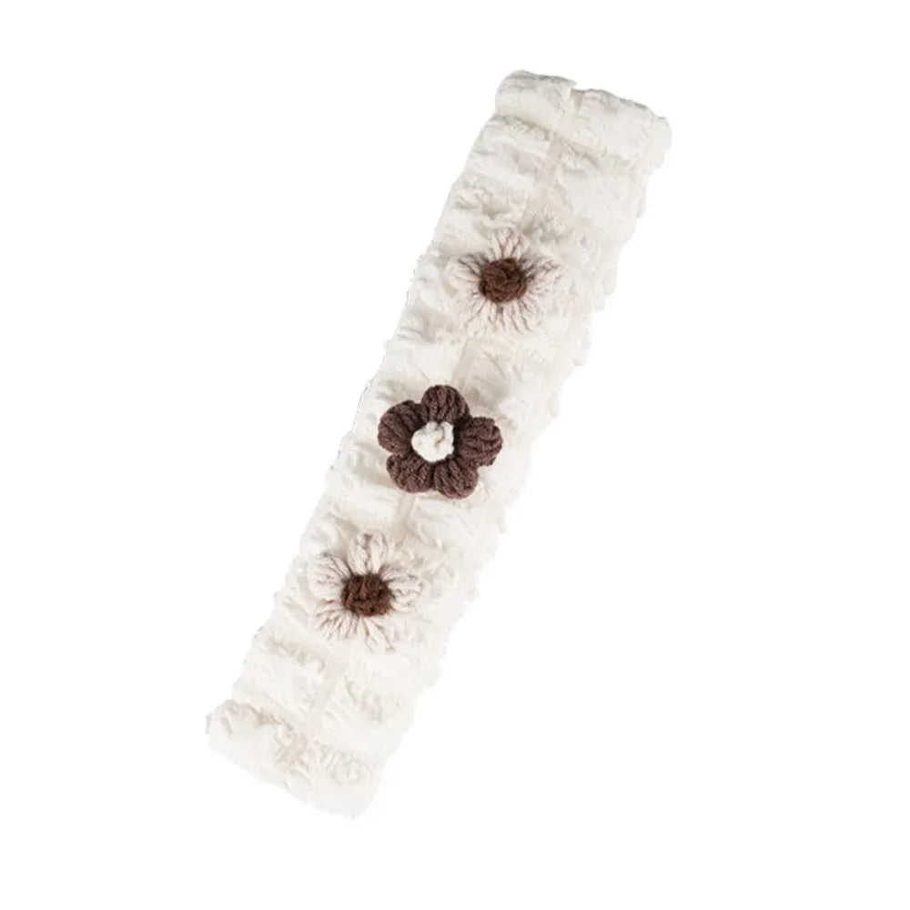 Car Seat Belt Shoulder Pad Cover – Anti-Chafe, Non-Slip Seat Belt Cover Axl flower khaki 1pc