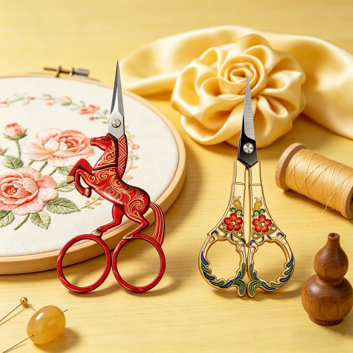 Horse Shaped Embroidery Scissors – Stainless Steel Sewing Shears Embroidery Scissors Axl