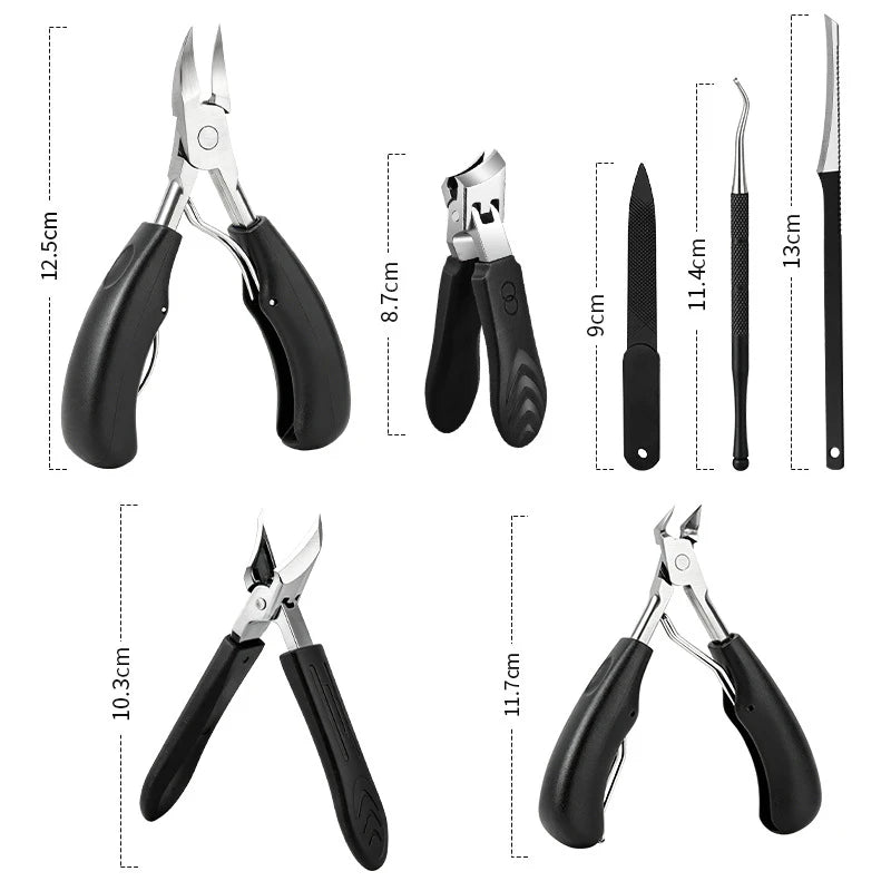 Nail Clipper & Pedicure Tool Set – Stainless Steel Combo Kit Nail Clipper Set Axl