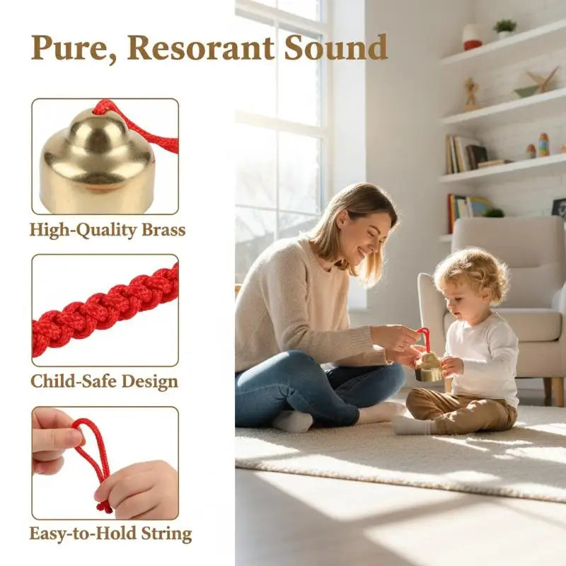 Kids Handbell Pair – Percussion Instrument for Music Class Kids Percussion Bells Axl