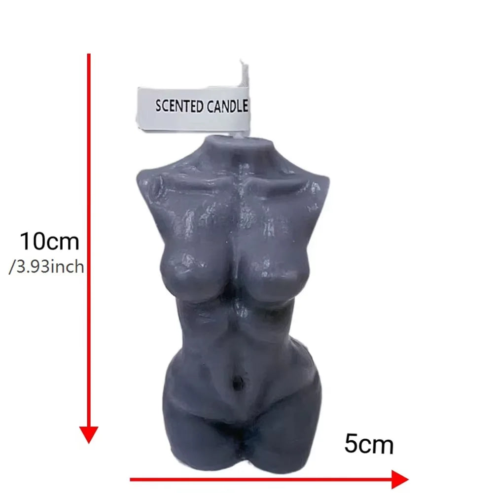 Female Body Sculpture Soy Wax Scented Candle | Artistic Home Decor Sculpture Candle Axl