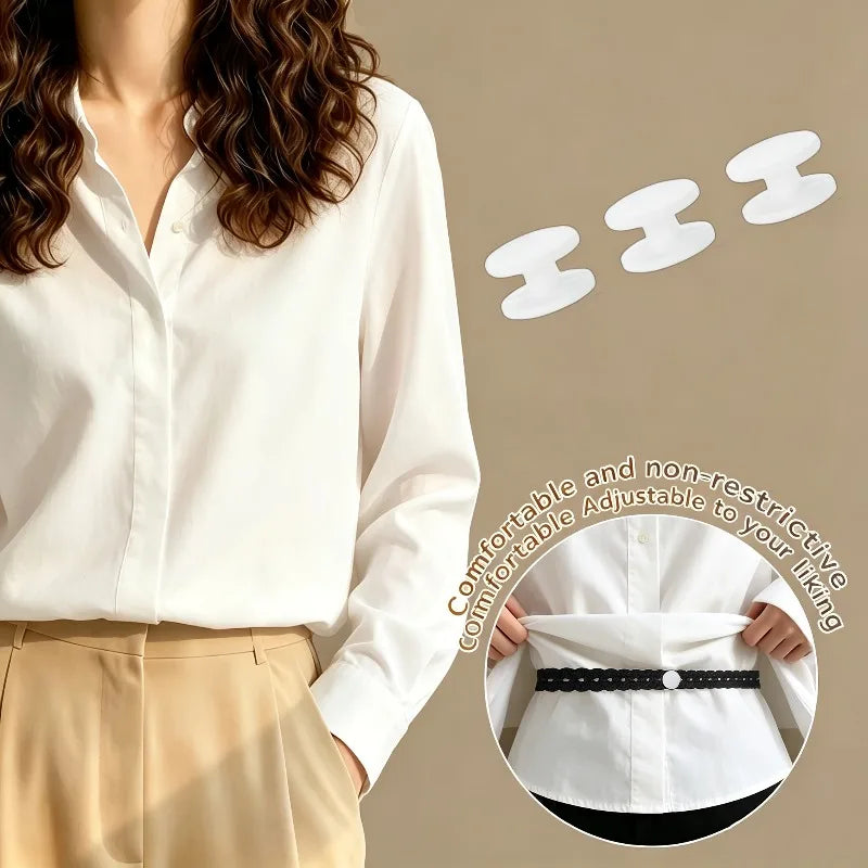 Lace Trim Hem Waist Belt – No-Tie Hem Adjuster for Shirts Hem Adjuster Belt Axl