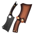 Japanese High Carbon Steel Kitchen Cleaver & Boning Knife Kitchen Cleaver Knife Axl Knife A with sheath
