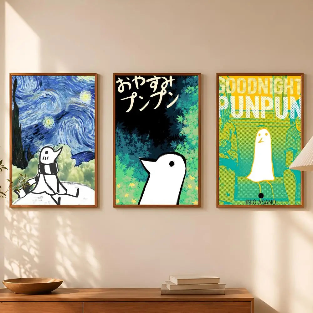 Goodnight Punpun Anime Poster – Self-Stick HD PVC Wall Art Anime Wall Poster Axl