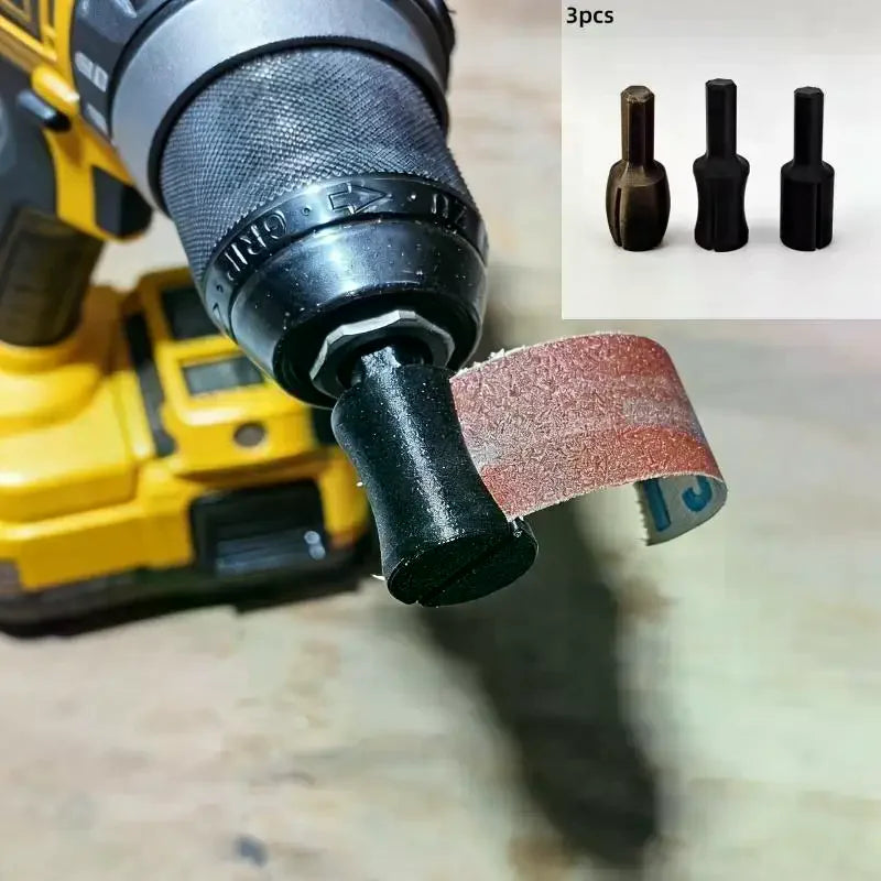 3-Piece Drill Sanding Attachment – Metal & Wood Finishing Kit Drill Sanding Attachment Axl