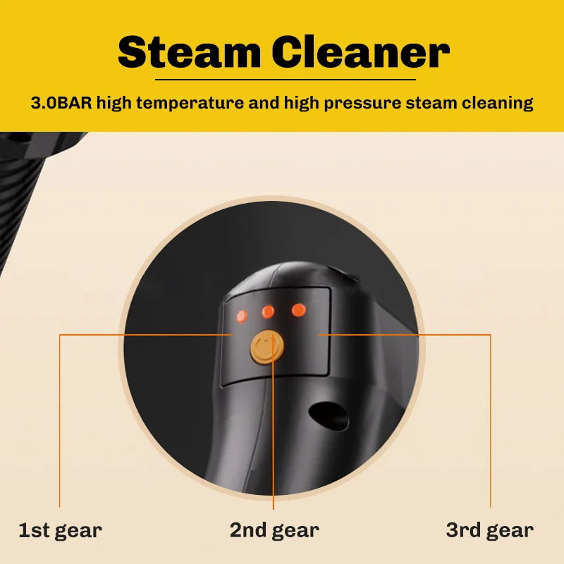 BALASHOV 2500W Handheld Steam Cleaner 1600ml – Car & Home Handheld Steam Cleaner Axl