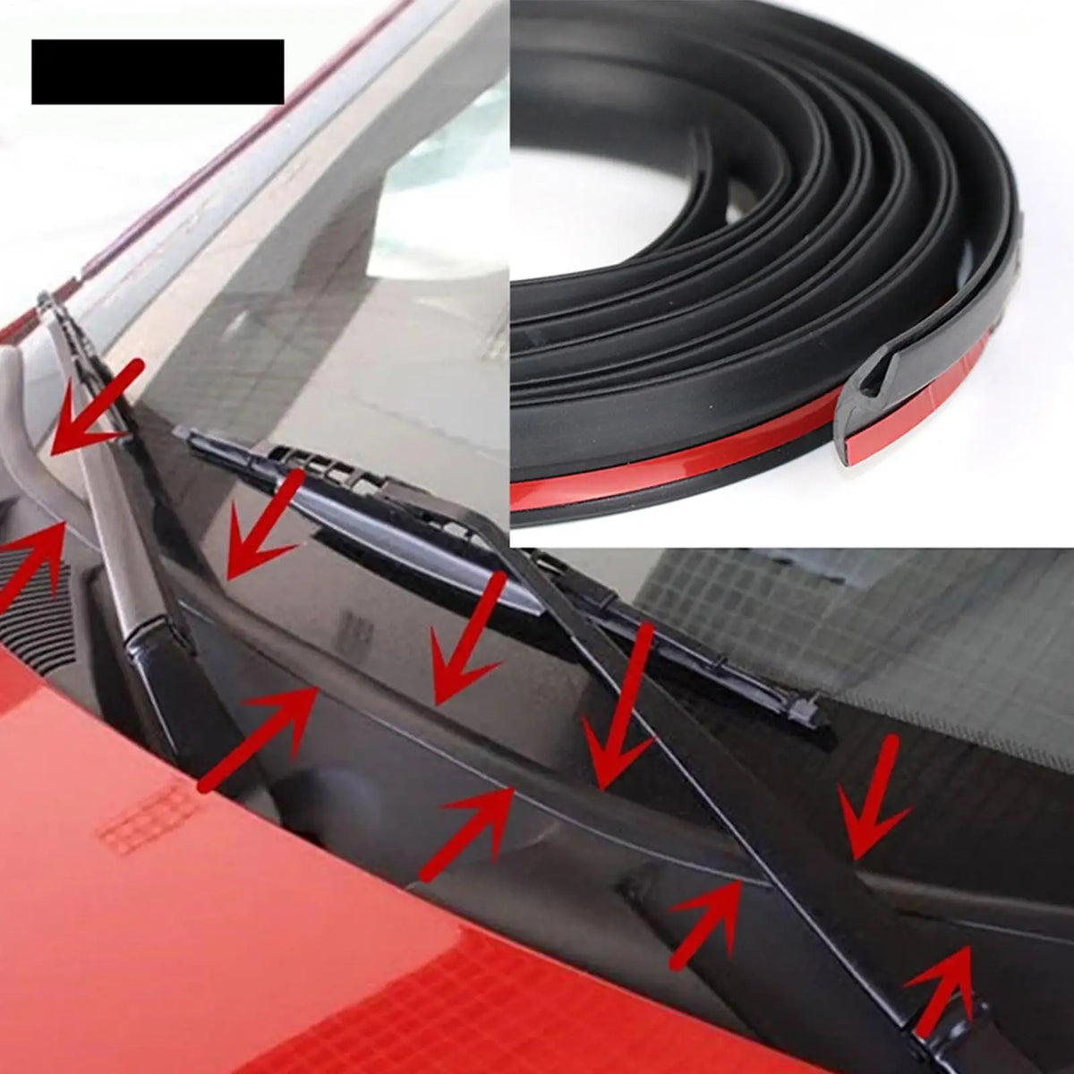 H-Shape Car Windshield Rubber Sealing Strip – Window Seal Car Sealing Strip Axl