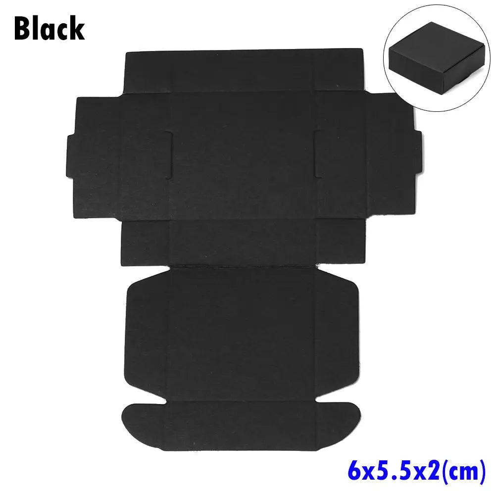 10-Pack Kraft Paper Gift Boxes – 9 Sizes Brown White Black