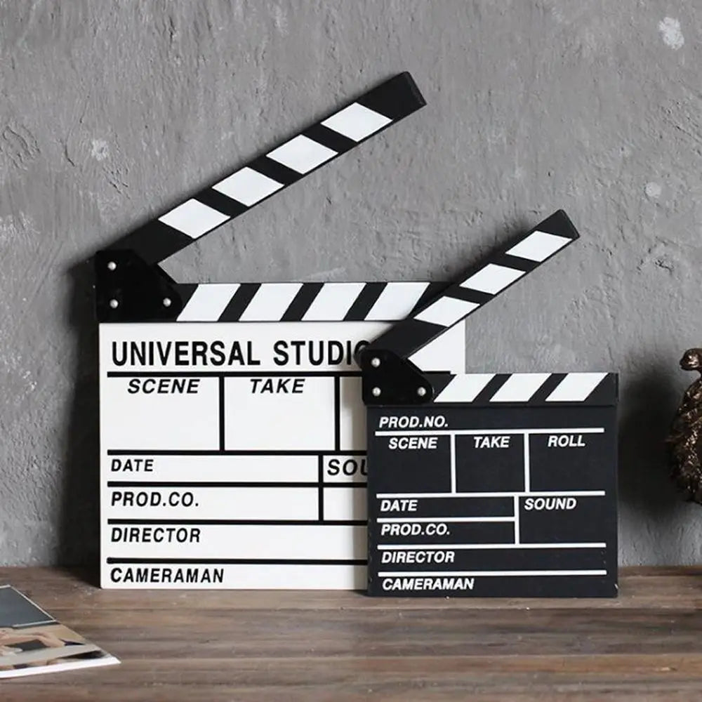 Wooden Director Clapperboard | Film Slate Photography Prop 30x27cm Photography Prop Axl