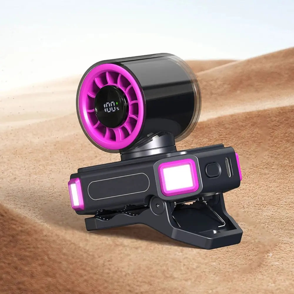 Portable Clip-On Turbo Fan – High Airflow Handheld Blower Portable Clip-On Fan Axl