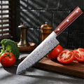 Japanese Chef's Knife – Sharp Stainless Steel & Wood Handle Chef's Kitchen Knife Axl red