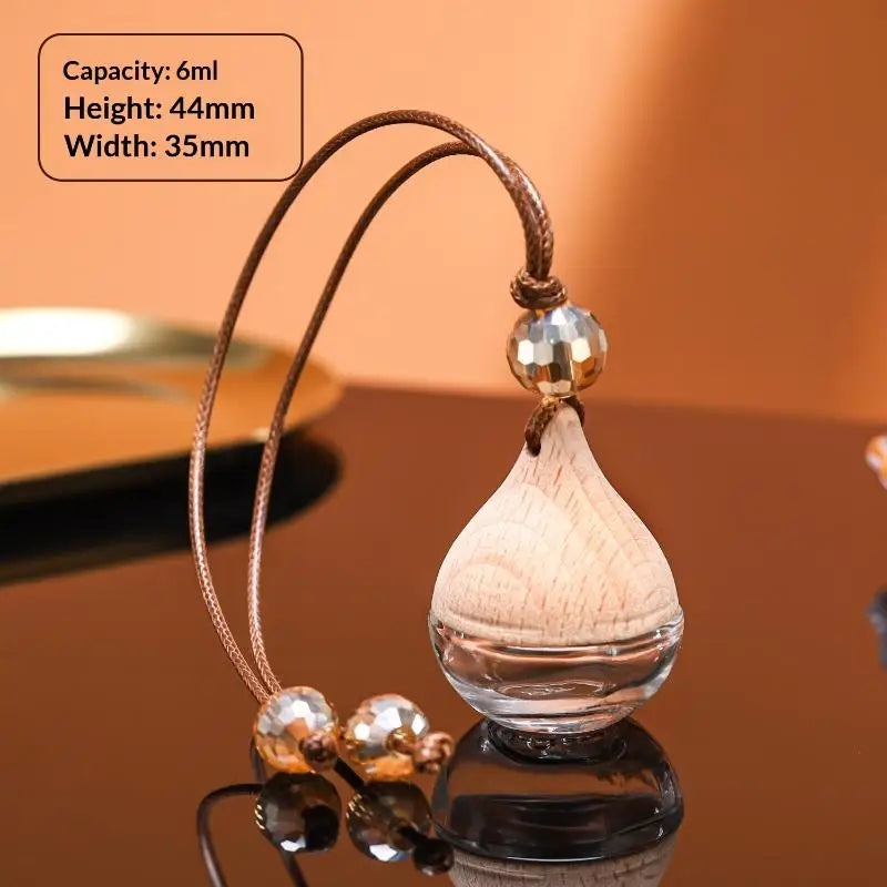 Glass Essential Oil Diffuser Bottle – Hanging Car Aroma Vial Aroma Diffuser Bottle Axl A1