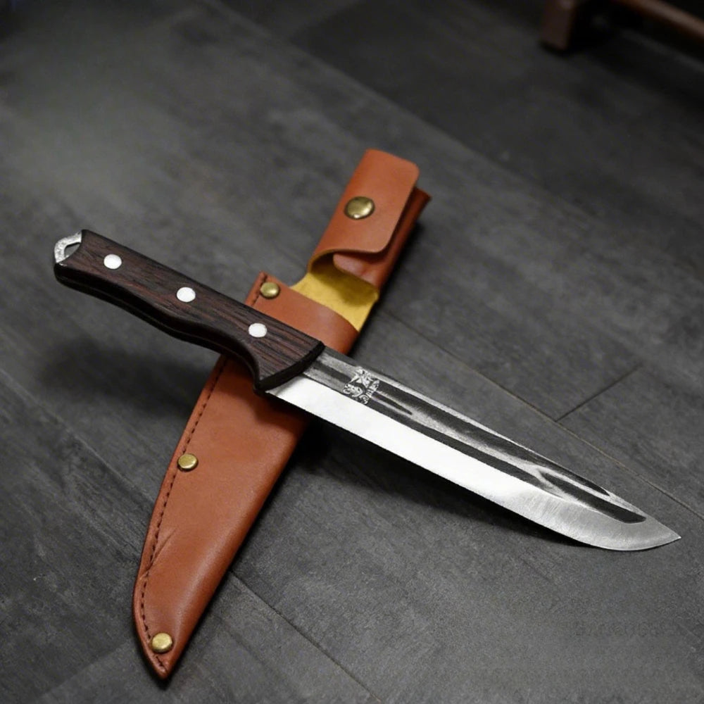 PLYS Hand-Forged Boning Knife – 14.8" Stainless Steel Butcher Boning Knife Axl