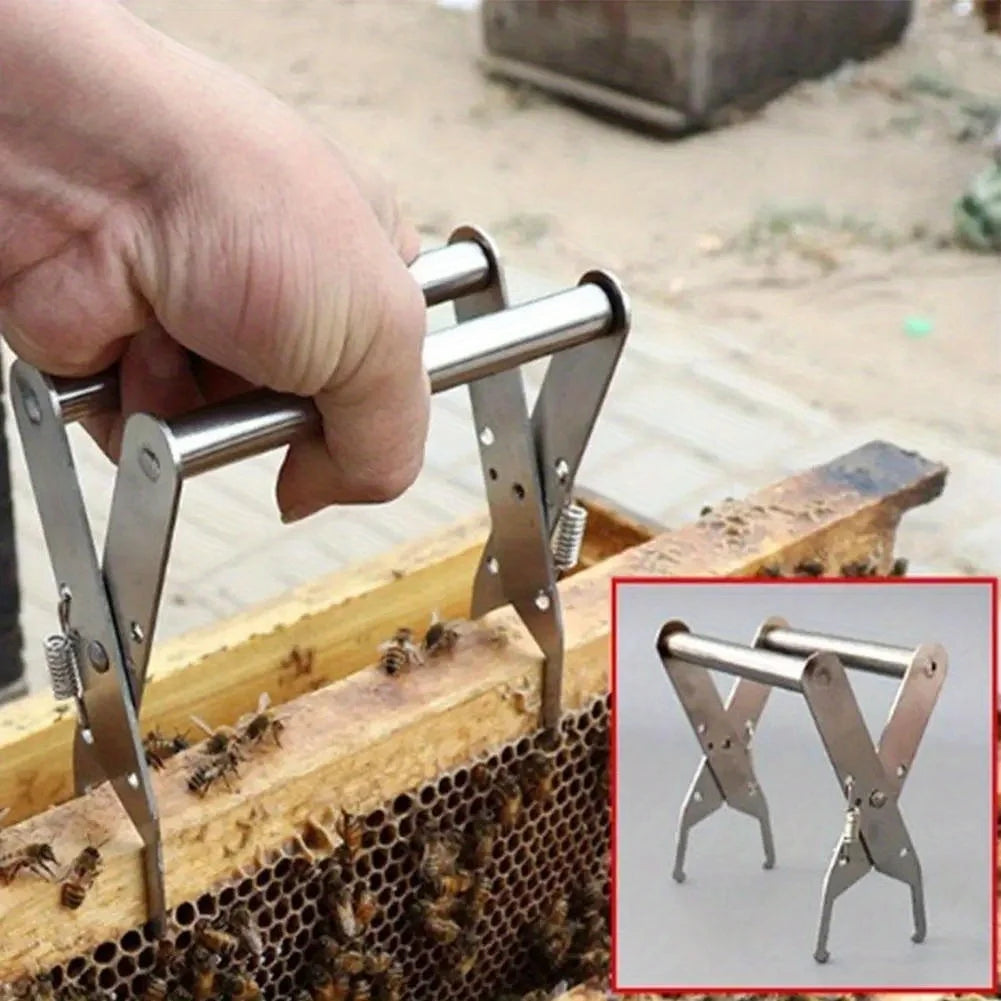 Stainless Steel Bee Hive Frame Grip | Beekeeping Clamp Tool Beekeeping Frame Grip Axl