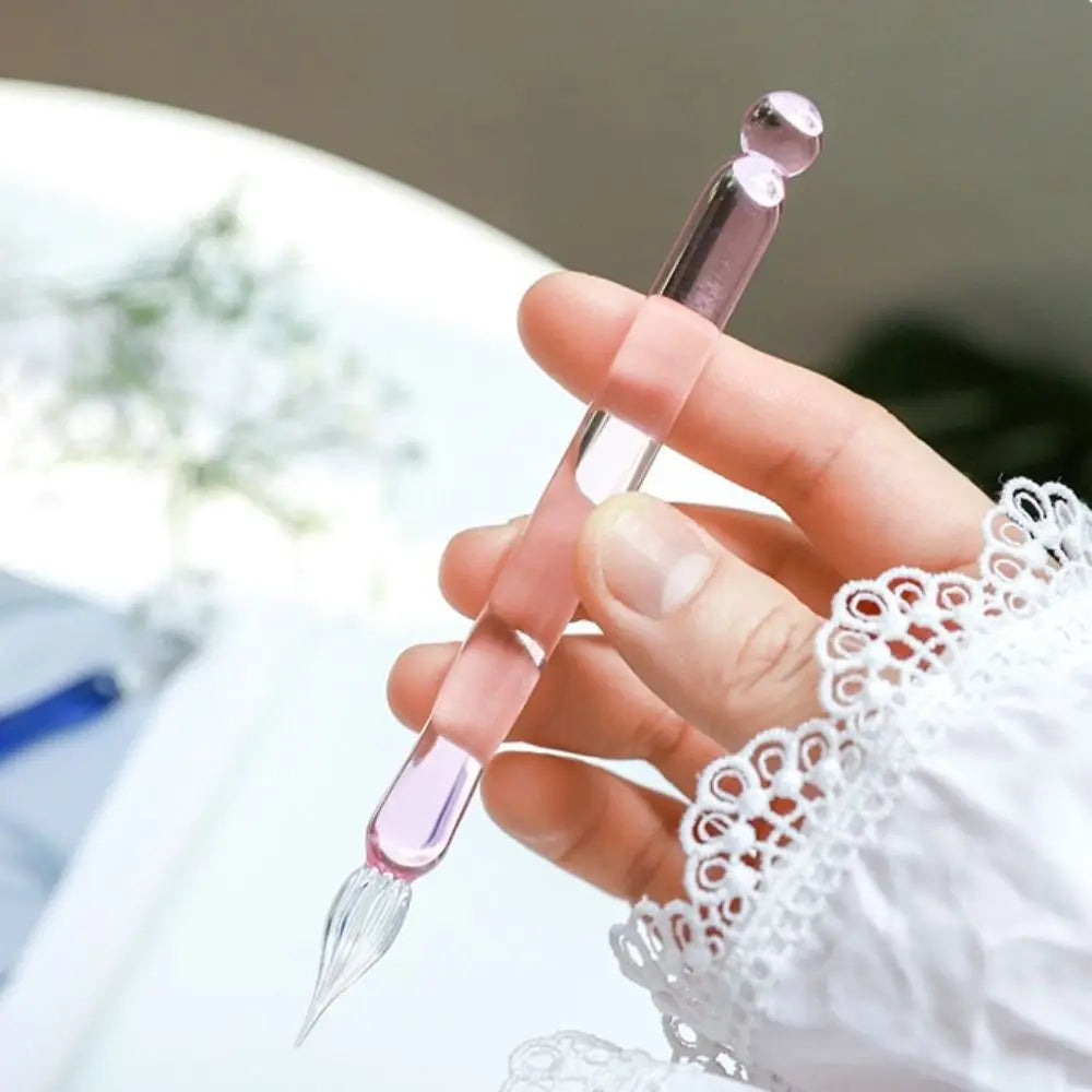 Transparent Glass Dip Pen – Calligraphy & Art Writing Pen Glass Dip Pen Axl