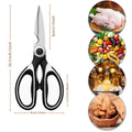 Stainless Steel Kitchen Scissors – Multi-Use Food Shears Kitchen Scissors Axl 1pcs 20cm-24.9cm 1pc