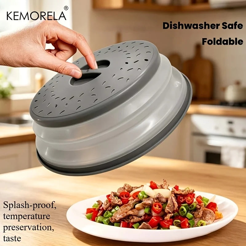 Microwave Splash Cover – Foldable, Retractable & Dishwasher Safe Microwave Splash Cover Axl Tranquil gray