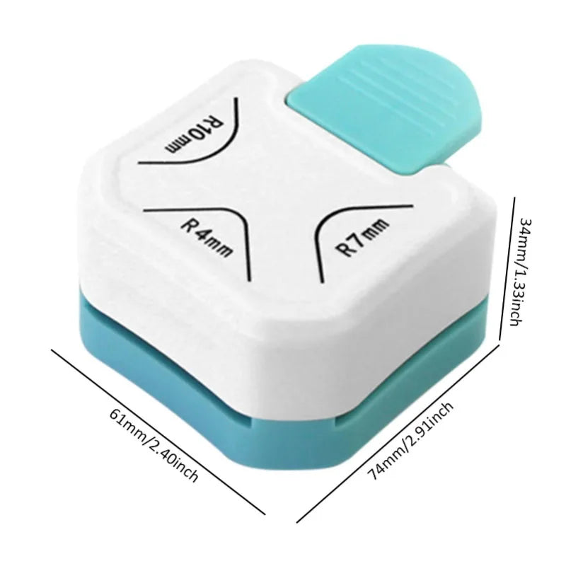 3-in-1 Corner Rounder Punch R4 R7 R10mm – Paper & Card Trimmer Corner Rounder Punch Axl