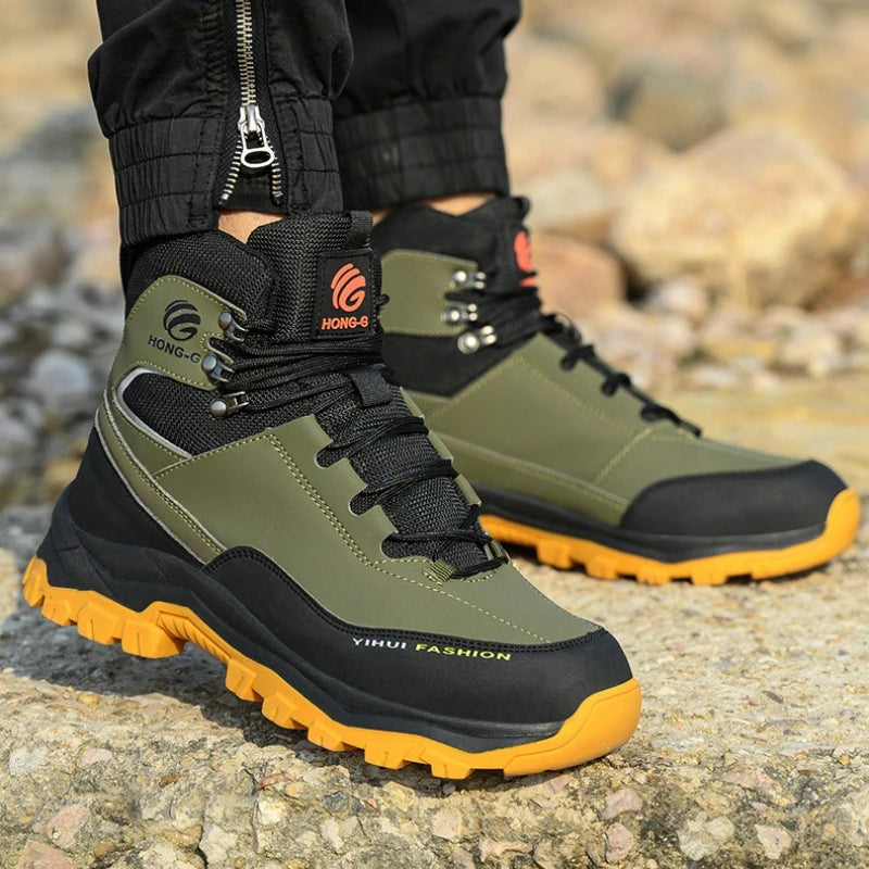 Men's Steel Toe Safety Boots – Waterproof & Puncture-Proof Steel Toe Work Boots Axl
