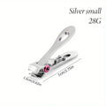 Heavy Duty Stainless Steel Nail Clippers for Thick Nails Nail Clippers Axl Silver Small
