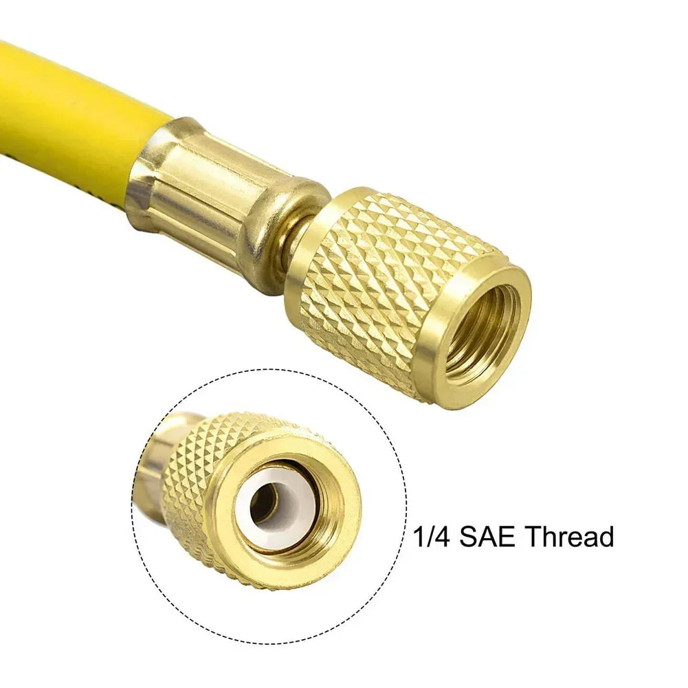 1/4 SAE AC Charging Hose 800 PSI – Yellow Brass, 1.5M Flexible AC Charging Hose Axl China Mainland