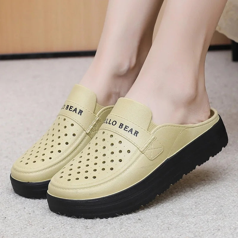 Women's Open Toe Wedge Sandals – Anti-Slip EVA Summer Slides Women's Wedge Sandals Axl