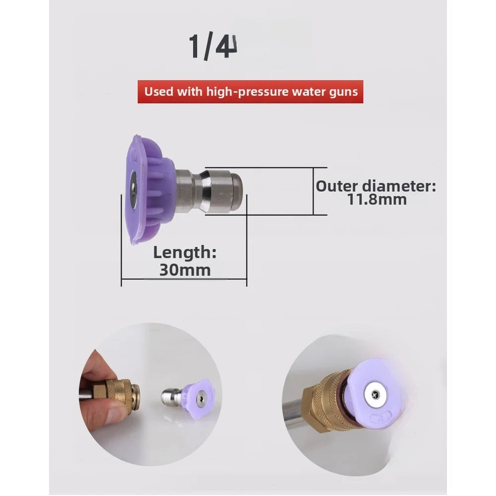 5-Pack 1/4" Quick Connect Spray Nozzles – Pressure Washer Pressure Washer Nozzle Axl