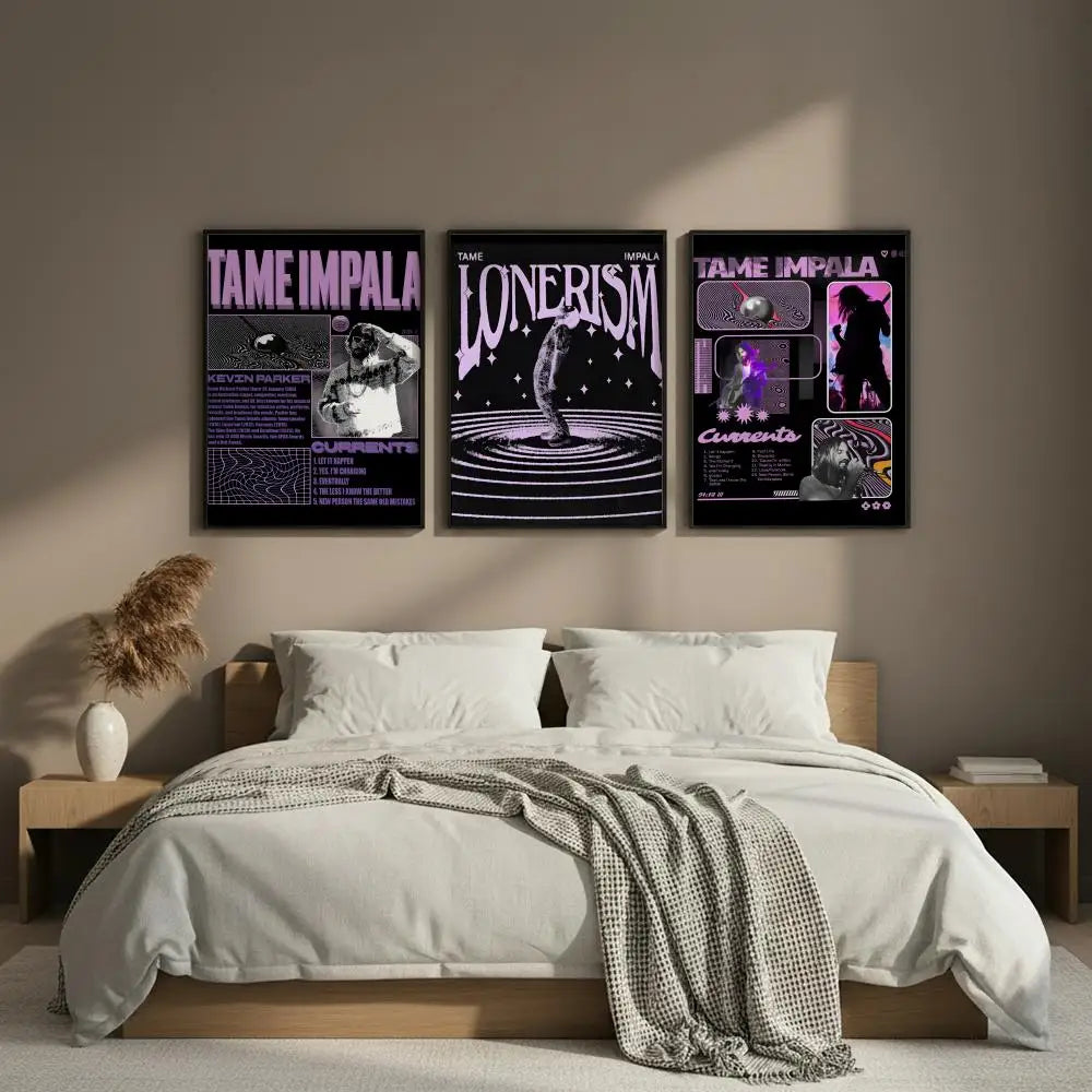 Tame Impala HD Art Poster – Self-Adhesive Wall Sticker Decor Art Wall Poster Axl