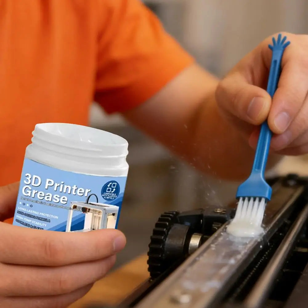 3D Printer Lithium Grease Lubricant 100g with Brush | Linear Guide Printer Lubricant Grease Axl As picture