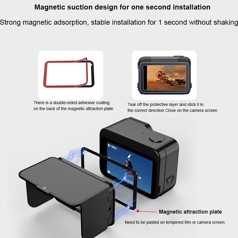 Sun Hood Sunshade Cover for Insta360 Ace Pro 2 | Magnetic ABS Camera Sun Hood Axl Default Title