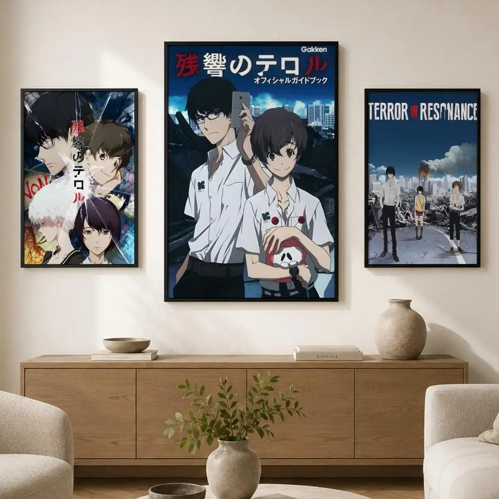 Terror in Resonance Anime Poster – HD Waterproof PVC Wall Art Anime Wall Poster Axl