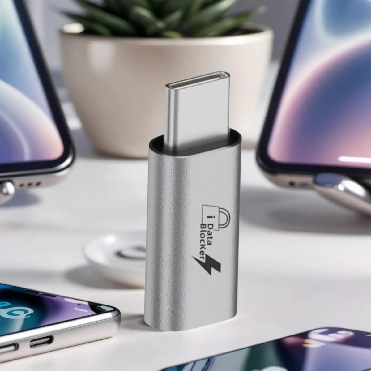 Type-C USB Data Blocker – Anti Juice Jacking Adapter USB Data Blocker Axl