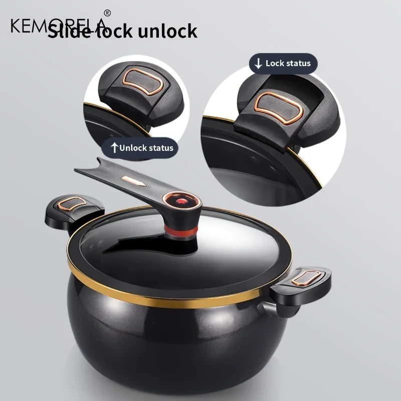 KEMORELA 7L Non-Stick Soup Pot 26cm – Induction & Gas Stove Soup & Stock Pot Axl