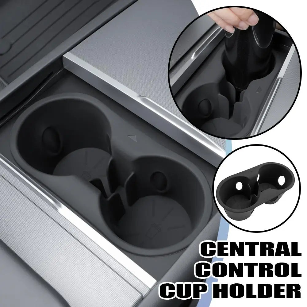 Silicone Cup Holder Insert for Tesla Model Y 2025 | Anti-Spill Car Cup Holder Insert Axl