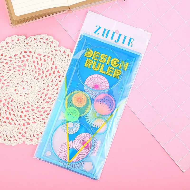 Geometric Drawing Stencils Set – Washable Templates for Kids Drawing Stencil Set Axl