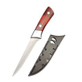 Stainless Steel Boning Knife with Sheath | Sharp Chef Knife Boning Knife Axl Red