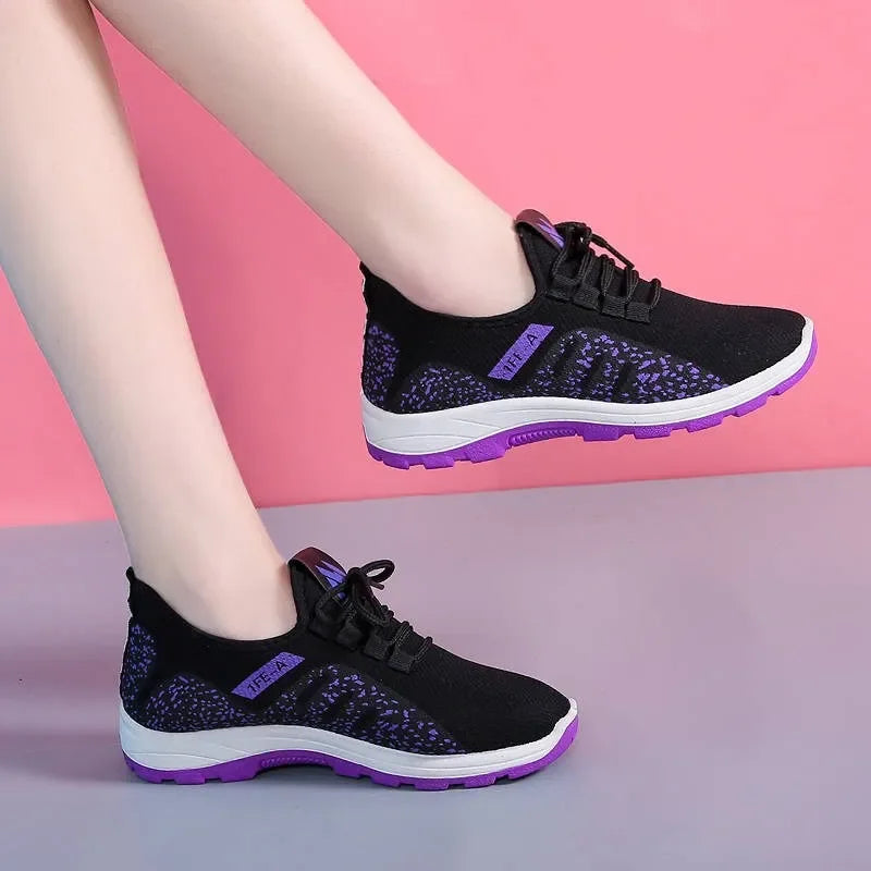 Women's Breathable Mesh Platform Sneakers | Lightweight Trainers Platform Sneakers Axl