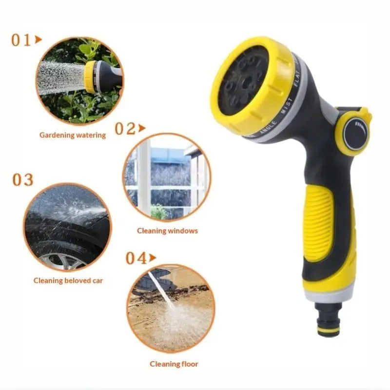 10-Mode Garden Hose Nozzle Sprayer – Heavy Duty Handheld Garden Hose Nozzle Axl