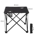 Foldable Camping Table – Waterproof Outdoor Picnic & Art Table Folding Outdoor Table Axl black