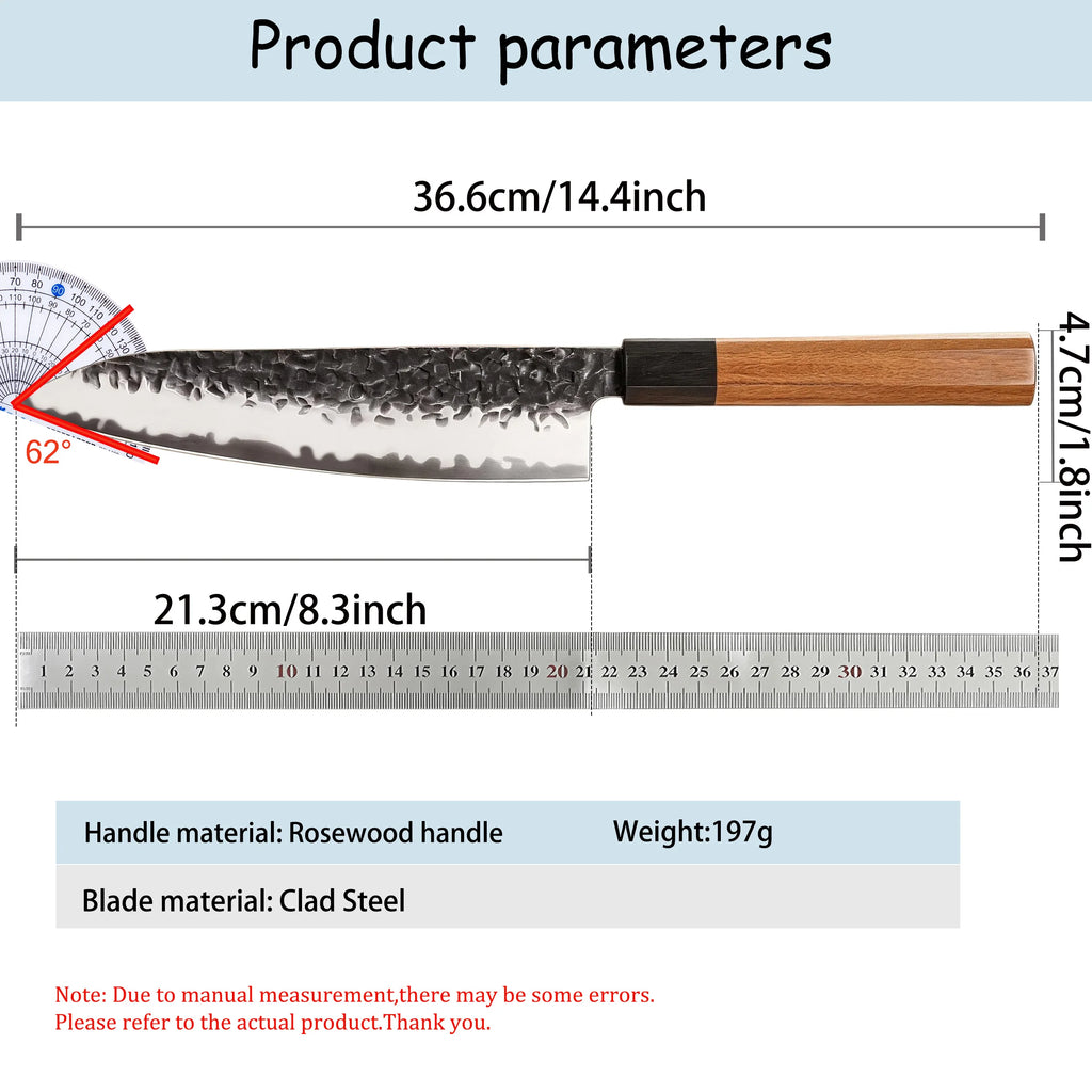 Japanese Gyuto Chef Knife – Sharp Stainless Steel Kitchen Knife Gyuto Chef Knife Axl