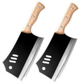 Dual-Purpose Cleaver – High Carbon Steel Kitchen Chopping Knife Kitchen Cleaver Knife Axl 2pcs