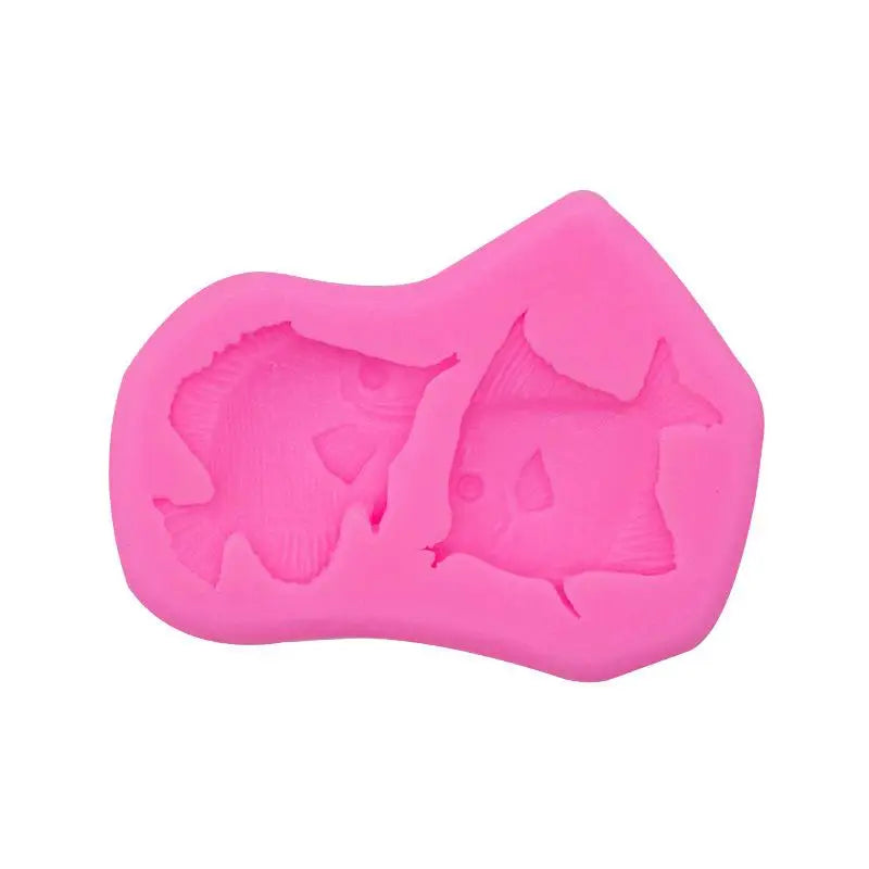 Fish Shape Silicone Mold – Fondant Candy Chocolate Baking Silicone Baking Mold Axl Pink