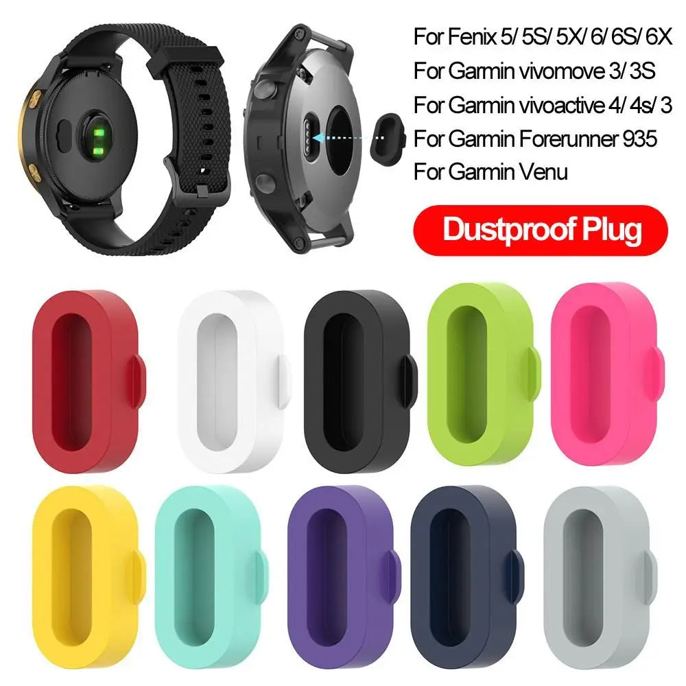 Silicone Dustproof Plug for Garmin Vivoactive Fenix Forerunner Watch Port Cover Axl