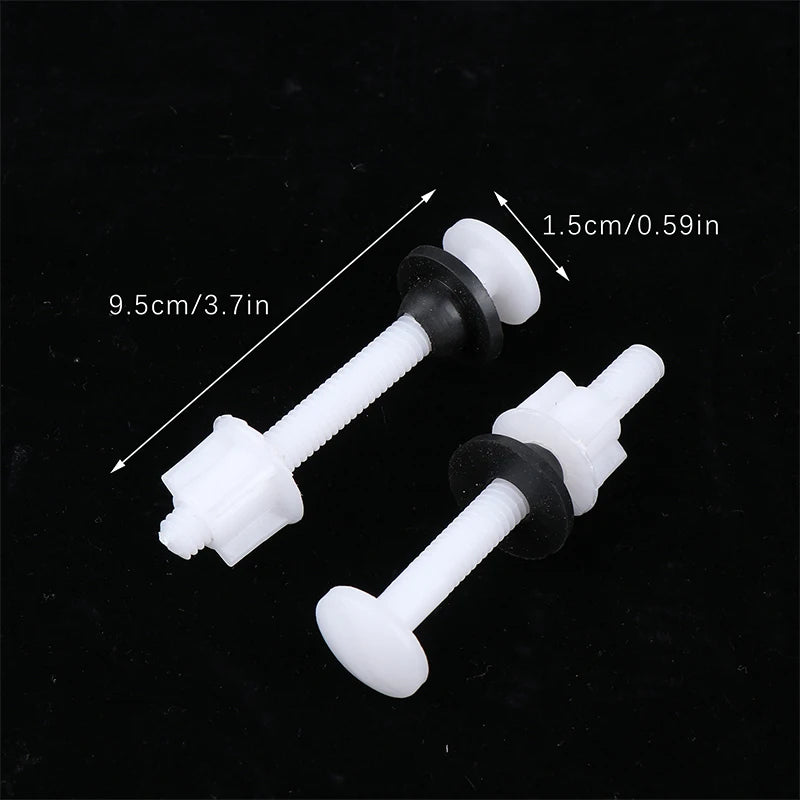 2-Pack Toilet Seat Hinge Repair Bolts Kit – Screws & Washers Toilet Seat Hardware Axl