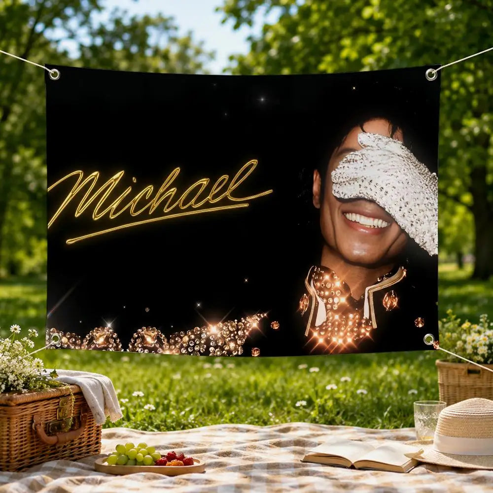 Michael Jackson Wall Flag Banner – Fan Décor Indoor & Outdoor Wall Flag Banner Axl